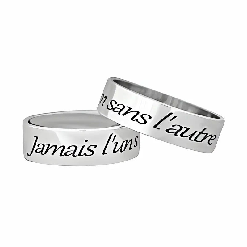 Bague Polie Empilable En Argent Sterling Plaquée Rhodium Tailles 5 À 10