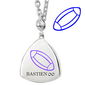 Bijoux balle de rugby personnalisable sur porte clés Luxe Homme