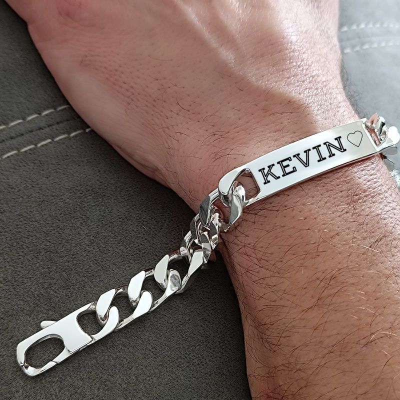 Bracelet Jonc Argent Massif Chaine Argent Homme Luxe Bracelet