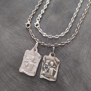 Chaine grain de cafe homme en argent massif disponible jusque 60cm