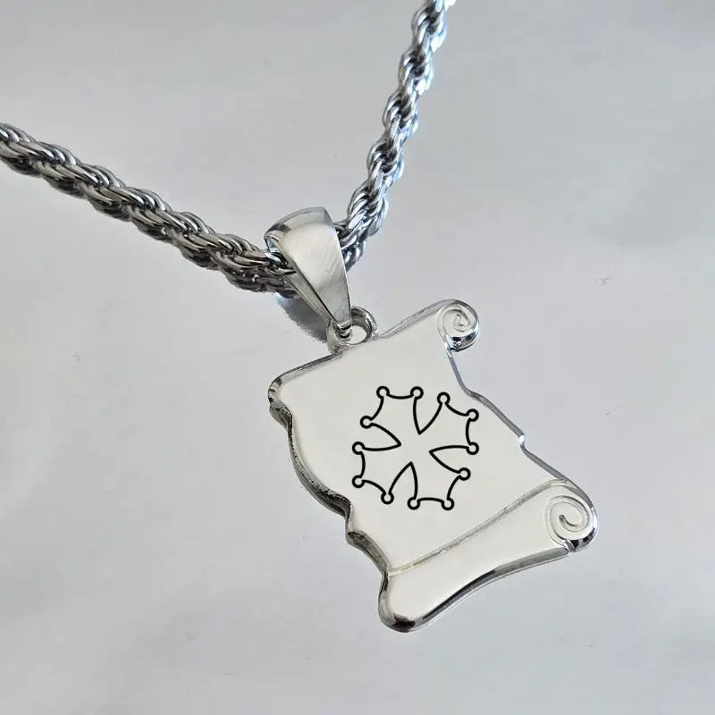 HELIOS BIJOUX Pendentif Argent Rhodié (Argent 925‰ + Protection Rhodium