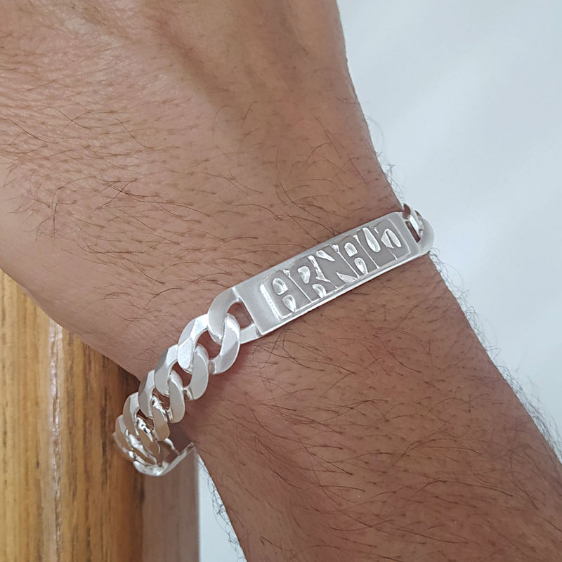 ▷ Gourmette Homme Argent 10 mm maille Hawaï