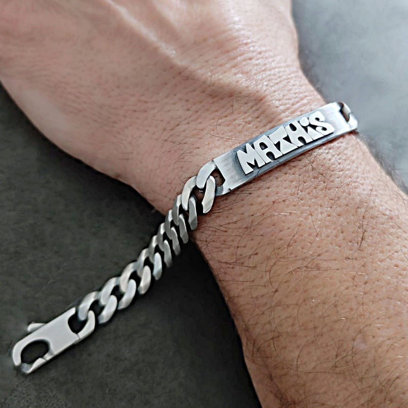 ▷ Gourmette Homme Argent 10 mm maille Hawaï