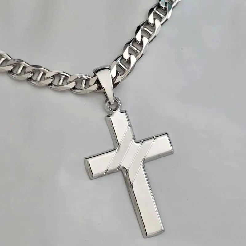 ▷ Pendentif Croix Argent Homme
