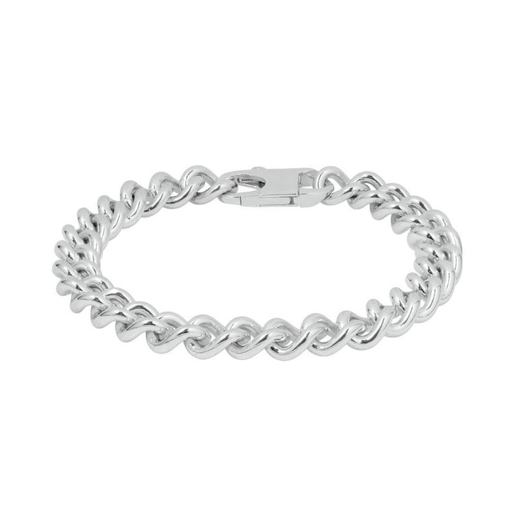 Bracelet maille gourmette large pour homme