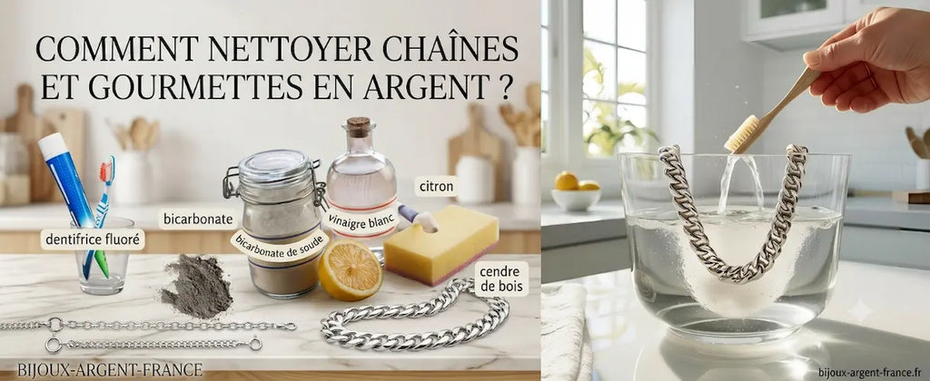 Comment nettoyer les chaînes en argent ?