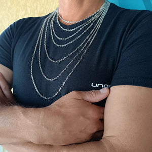 Chaînes Argent Massif : Jusqu'à 100 cm