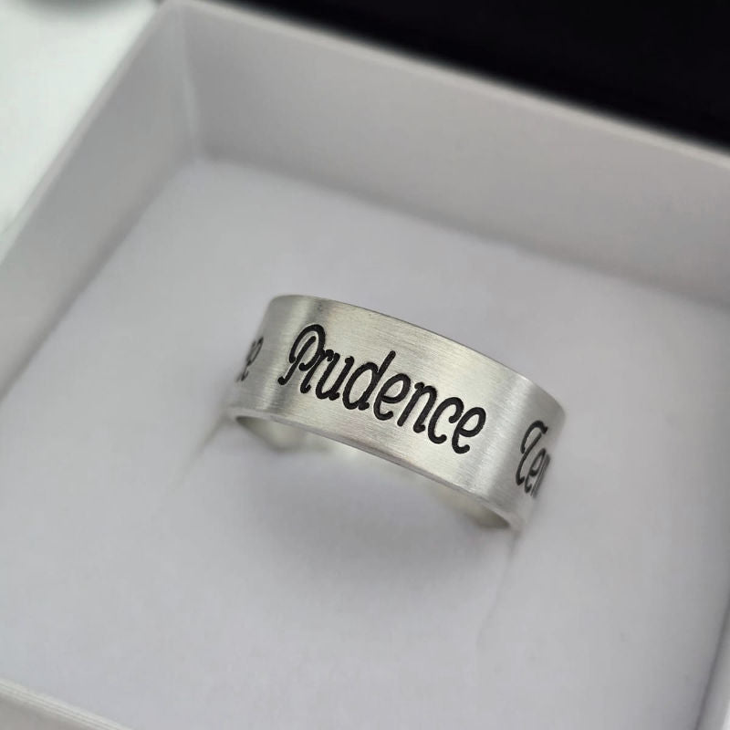 Alliance large en argent massif pour homme