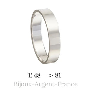 Bague couple en Argent massif et personnalisable d'une gravure de qualité réalisée en atelier Français.