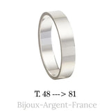 Bague couple en Argent massif et personnalisable d'une gravure de qualité réalisée en atelier Français.
