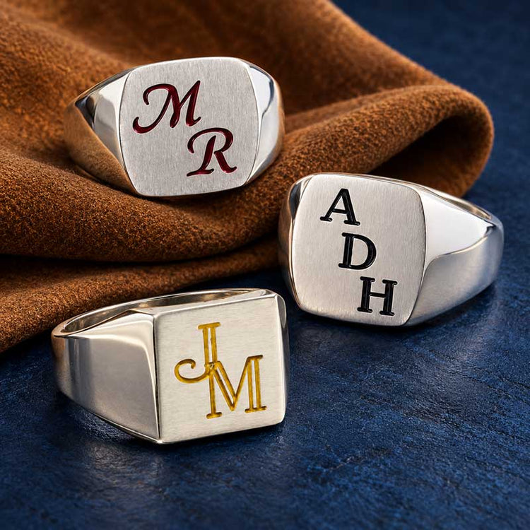 Alliances et Chevalières Homme en Argent 925
