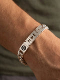 Bracelet foot argent massif homme fan de la coupe du monde