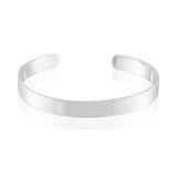 Jonc Homme Poignet fin jusque 18 cm - Argent Massif (poids 17g) - Largeur 8 mm