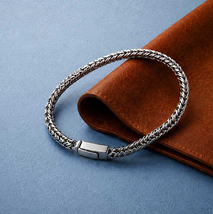 Bracelets Homme en Argent Massif (18 à 27 cm)