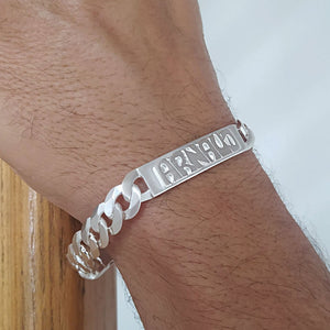 Gourmette Chaine Homme Argent ▷ Gourmette Homme Argent 10 Mm