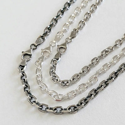 Chaîne Argent Homme 45 à 90cm - Forçat 5.2mm - (poids 23 à 48g) option rhodié