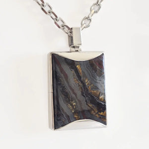 Pendentif oeil de fer en Argent 925 massif d'un poids de 43 grammes, pièce unique de créateur français.