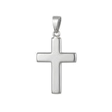 Pendentif croix pour homme en argent 925 massif, bijou religieux élégant et résistant.