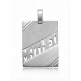 Pendentif Prénom Découpé Homme - Argent Massif 925 - médium ou grand modèle