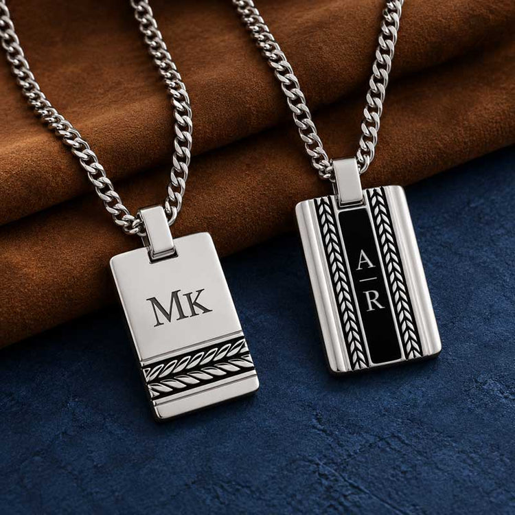 Pendentifs Homme en Argent Massif - Personnalisables
