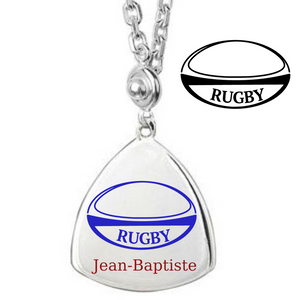 Rugby shop, porte clés gravé d'un ballon de rugby au choix pour hommes