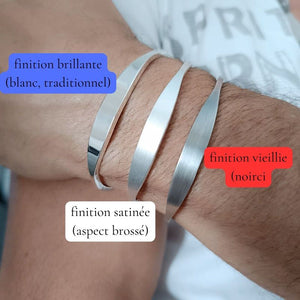 ▷ Acheter Bracelet Esclave Argent Homme - Main Image