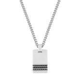 Collier homme argent avec pendentif épi de blé, collier homme personnalisable en Argent massif, bijou MURAT