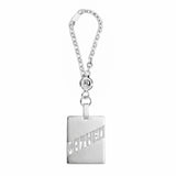 Porte clés en argent 925 massif, prénom découpé pour homme.