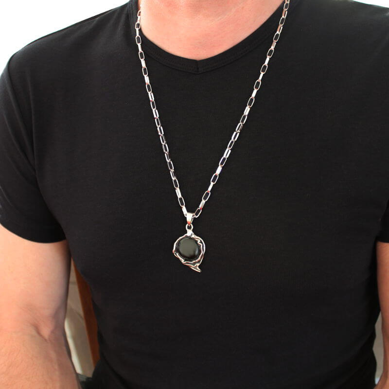 Collier en argent maille forçat large de 4.5mm en argent de qualité
