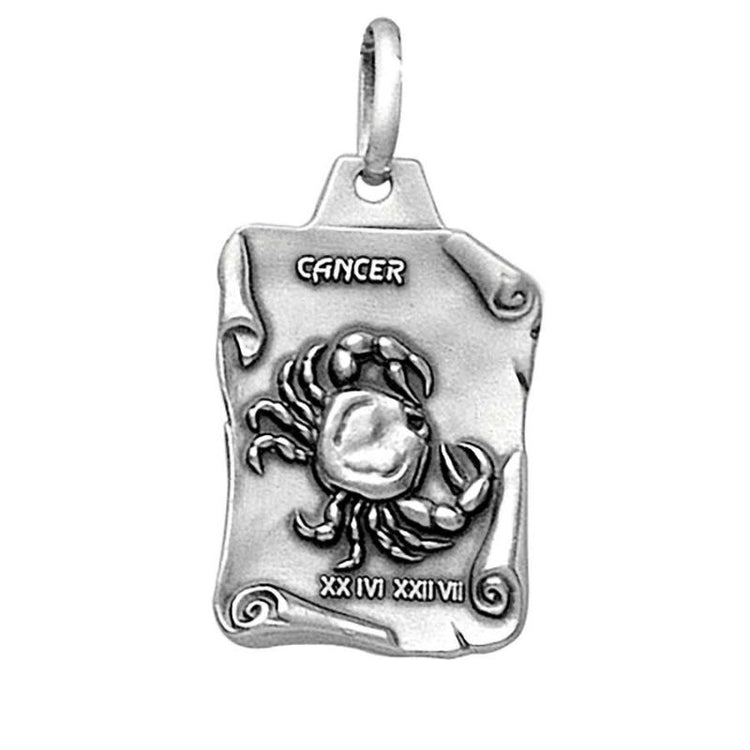 Pendentif signe astrologique cancer pour homme